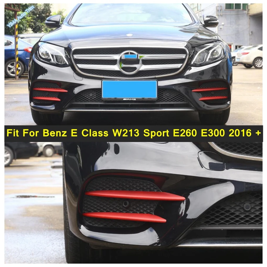 

Car Front Fog Lights Lamp Eyebrow Eyelid Decor Cover Trim Accessories For Mercedes Benz E Class W213 Sport E260 E300 2016 - 2019