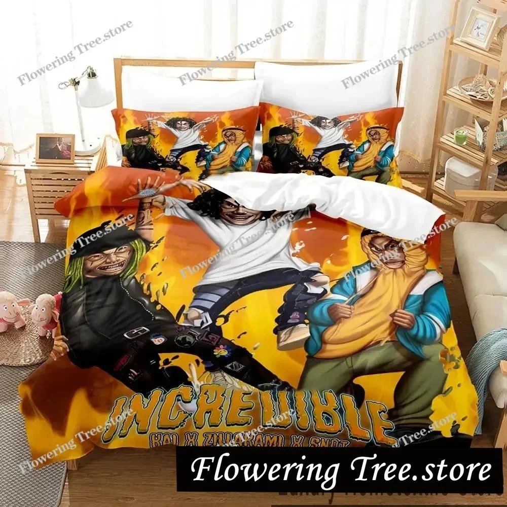 

3D Print Zillakami Rapper Bedding Set Boys Girls Twin Queen King Size Duvet Cover Pillowcase Bed boys Adult Home Textileextile