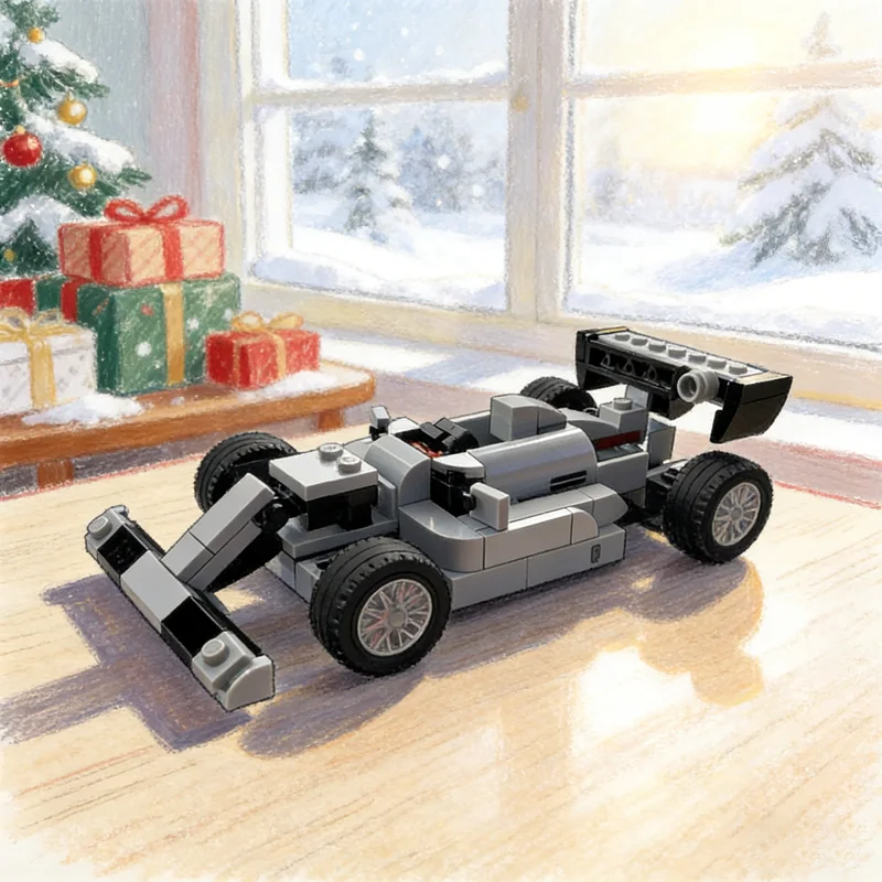 

105 шт. MOC City Champions Formula 1, модель, строительные блоки, рождественский подарок, креативная идея, игрушка, образование, кирпич «сделай сам»