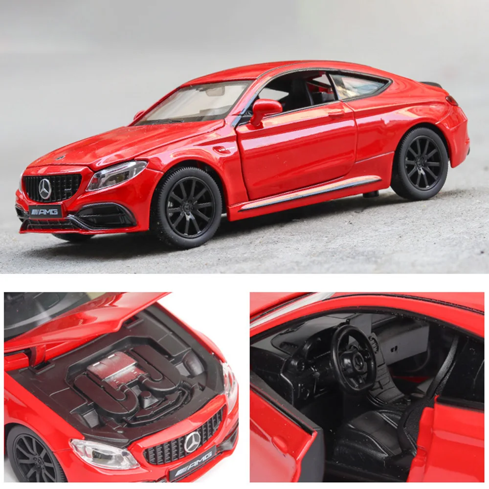 1:32 AMG C63S Coupe Alloy Car Model Diecasts Vehicles Toy Metal Model Car Models High Simulation Collection Toys For Boys Kids