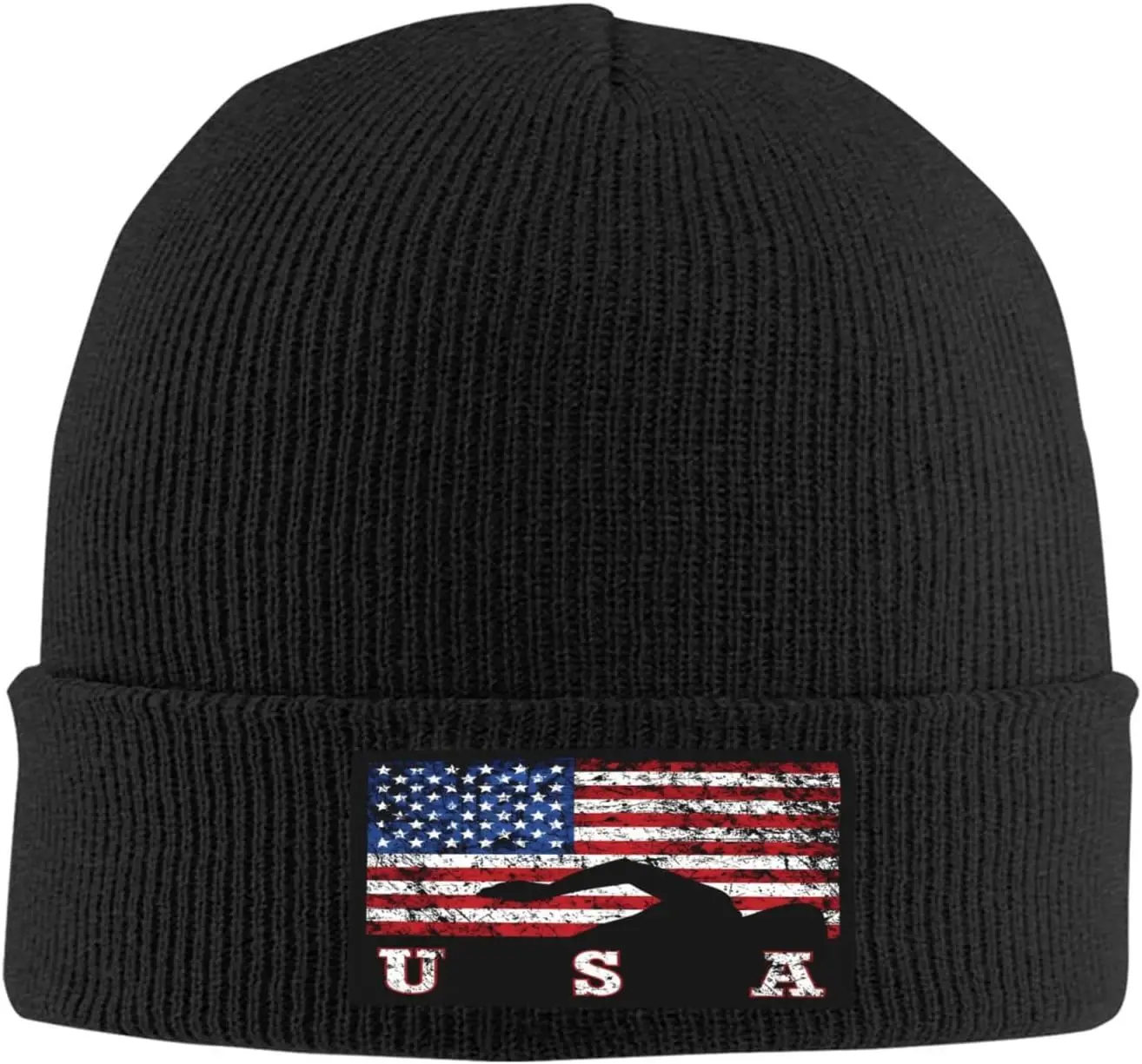 Stretchy Knit Beanie Hat Unisex Warm Knitted Hats Winter Ski Skull Caps Acrylic Knit Stocking Cuffed Cap Watch Caps