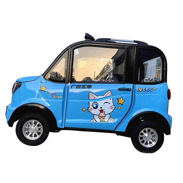 Hot Selling Four Wheels Electric Truck Recreational Car 4 Wheel Electric Cars 4 Wheels Mini Electric Car