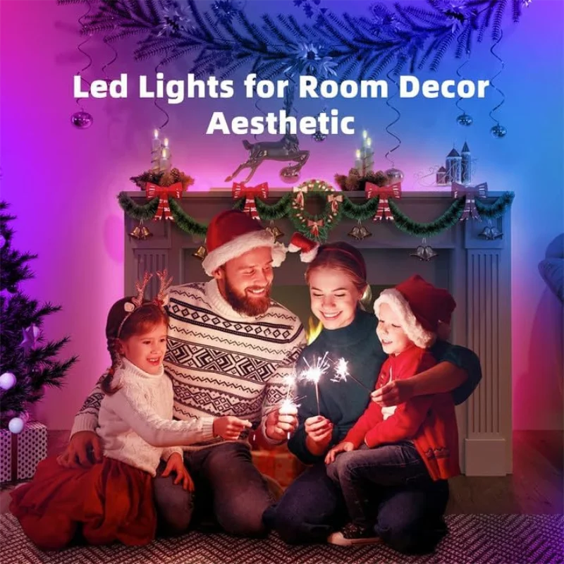 Led Strip Lampjes 5050 Rgb Led Light Smart App Control Voor Tv Backlight Kerstfeest Home Decor Verlichting Lint Tape Voor Kamer