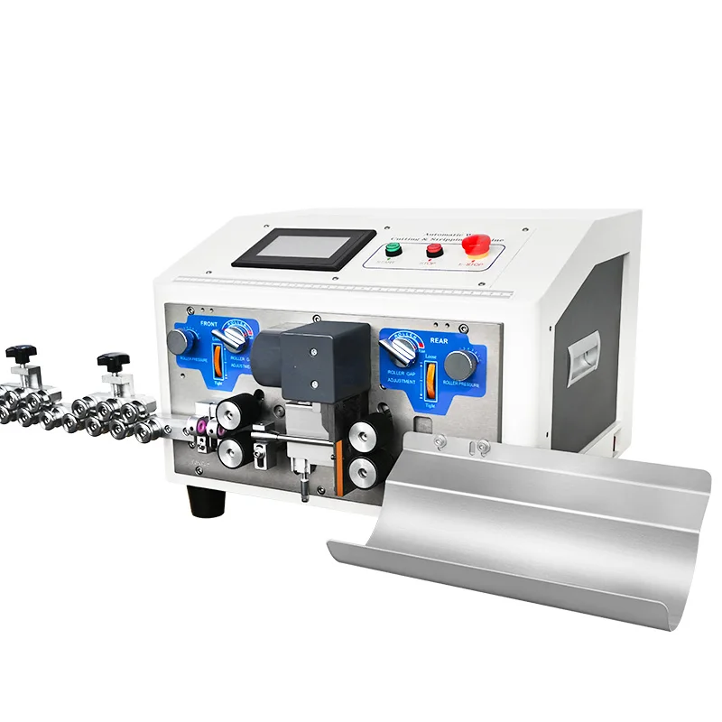 Wire 0.1-7 Mm2 Fully Automatic Double Wire Multi-core Cable Cutting and Stripping Machine with Competitive Price