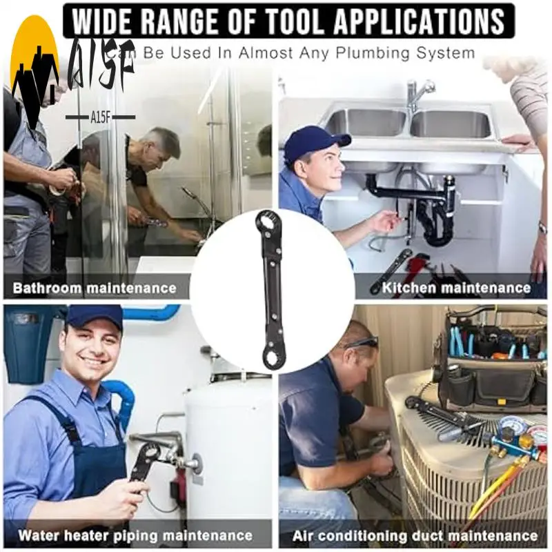 

A15F-Plumbing Tools, Angle Stop Wrench, 5/16Inch & 5/8Inch Plumber Wrench Tools For Installing Compression Ring And Removing