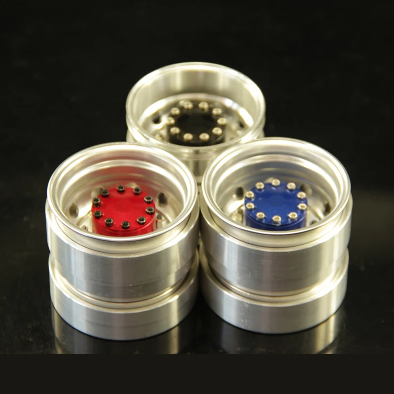 Moyeu de verrouillage de pneus à Double roue arrière en métal, échelle 1:14, pour camion Tamiya RC SCANIA 770S R620 VOLVO BENZ Arocs MAN TGX voiture