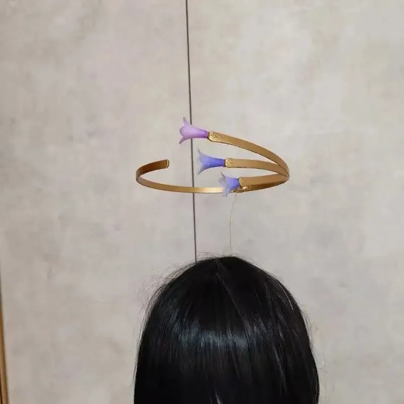 متوفر في المخزون لعبة هونكاي ستار السكك الحديدية أحدث أغطية الرأس روبن التأثيرية هالة الأذن أقراط مشبكية ملكة جمال روبن الدعامة لحفلة كرنفال الهالوين #4