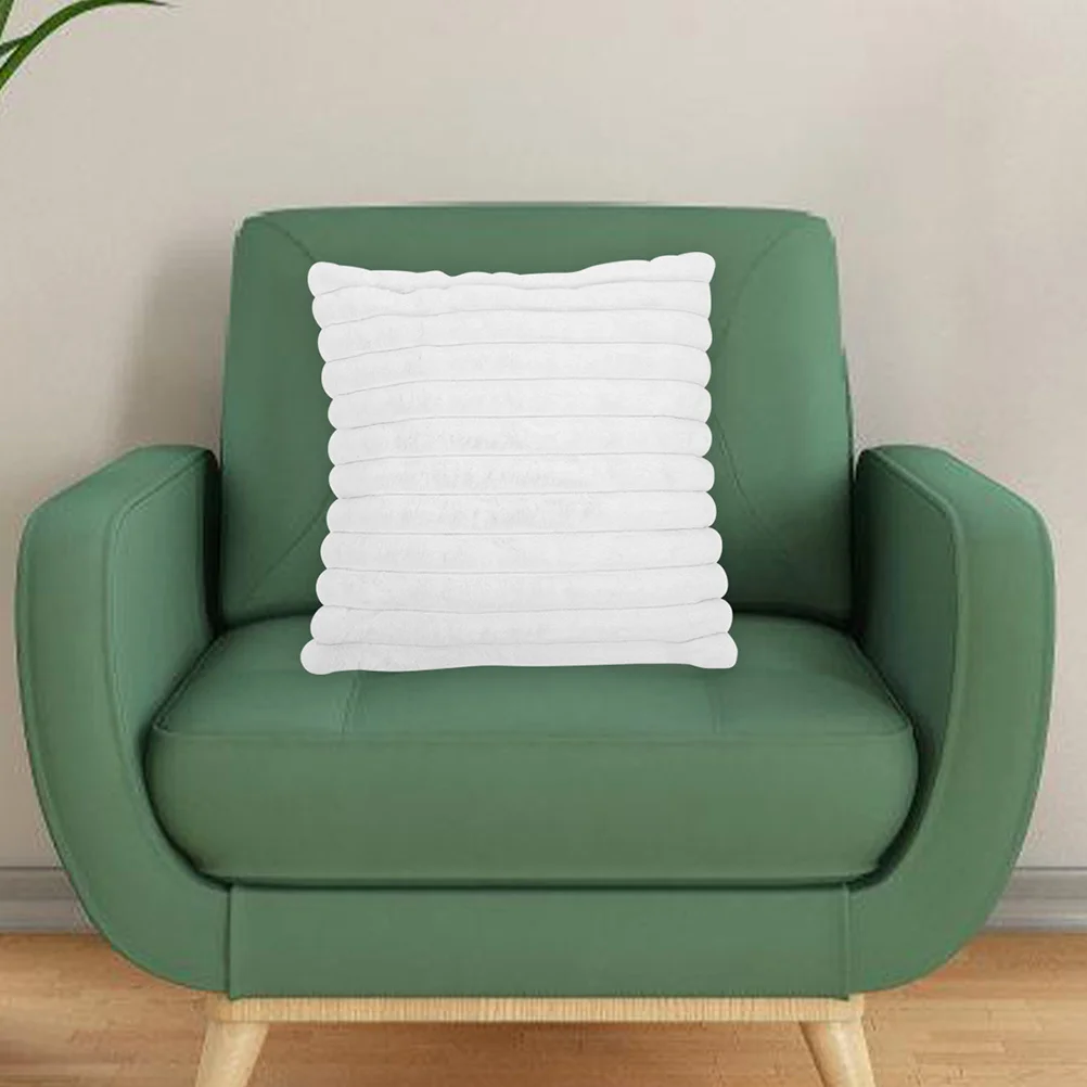 

Throw Pillow Imitation Rabbit Hair Soft Comfortable Sofa Pillow 45x45cm Decorative Square Cushion for Bed Couch Hugging Cushion