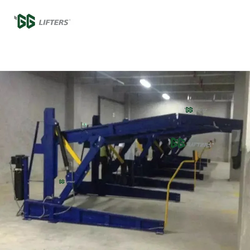 Low Ceiling Home Parking Garage Tilting 2 Post Car Parking Lift