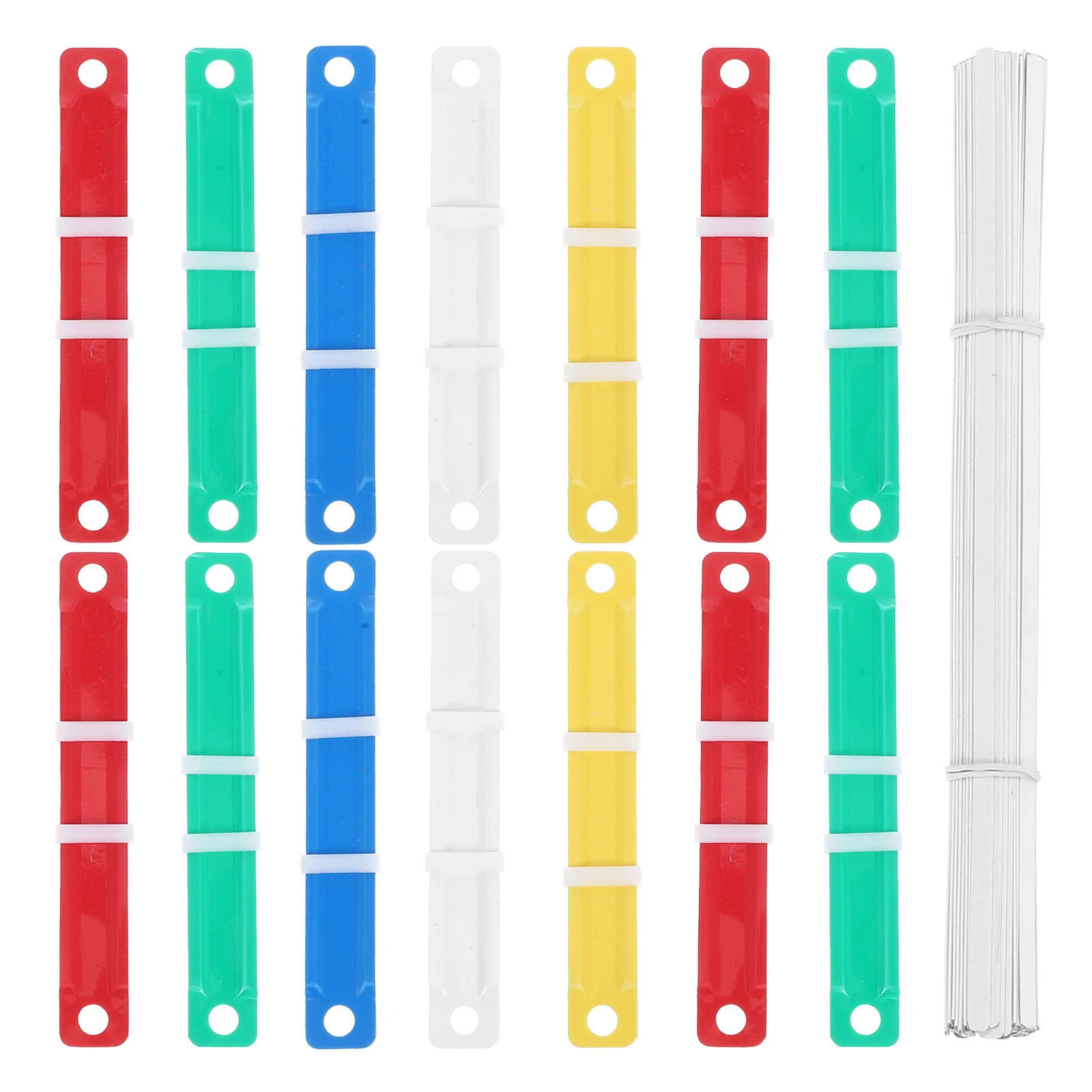 

100pcs Plastic Notebook Binder Spine Inserts For Loose Leaf Diy Notebook Accessories Planner Folder Binder Spines Combs Paper