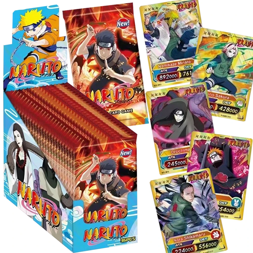 

Naruto Collection Cards Japanese Classic Hot Blooded Anime Namikaze Minato Pain Character Battle Cards Kids Toy Game Xmas Gifts