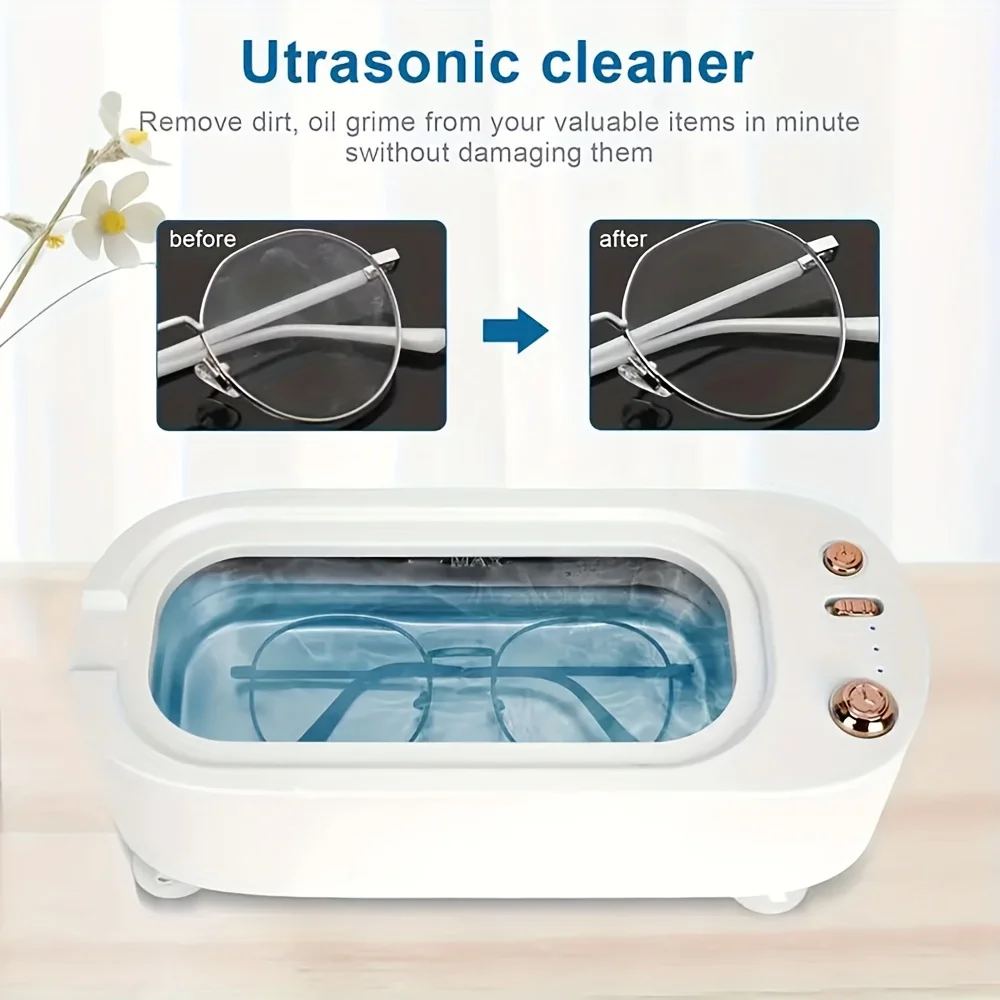 Ultrasonic cleaning machine USB charging high-frequency vibration cleaning machine suitable for watches, jewelry, glasses