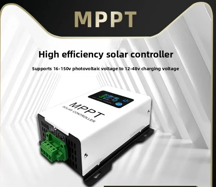 16-150V Solar MPPT Charge Controller 12-48V Auto Step Down Buck Regulator for Lithium Gel Lead Acid Home PV System