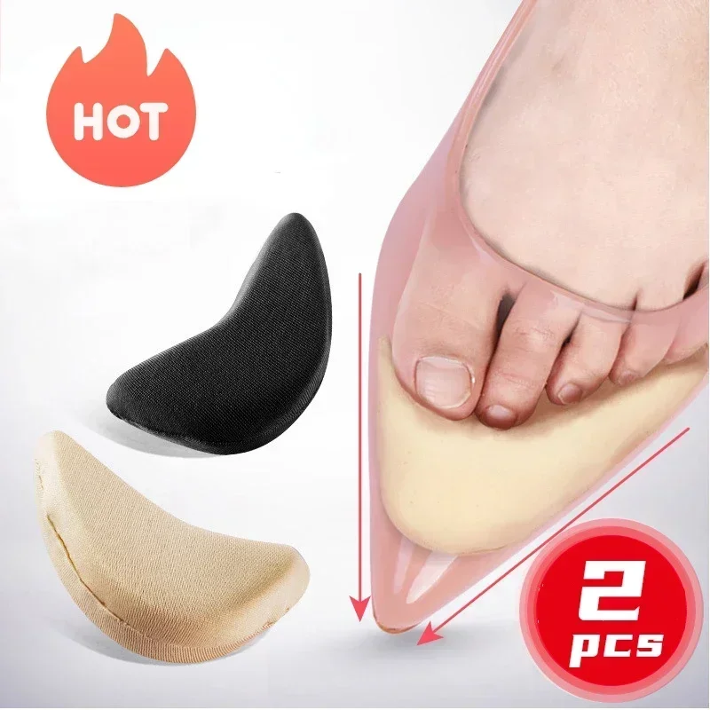 Sponge Forefoot Insert Pads Women Pain Relief High Heel Insoles Reduce Shoes Size Filler Protector Adjustment Shoe Accessories