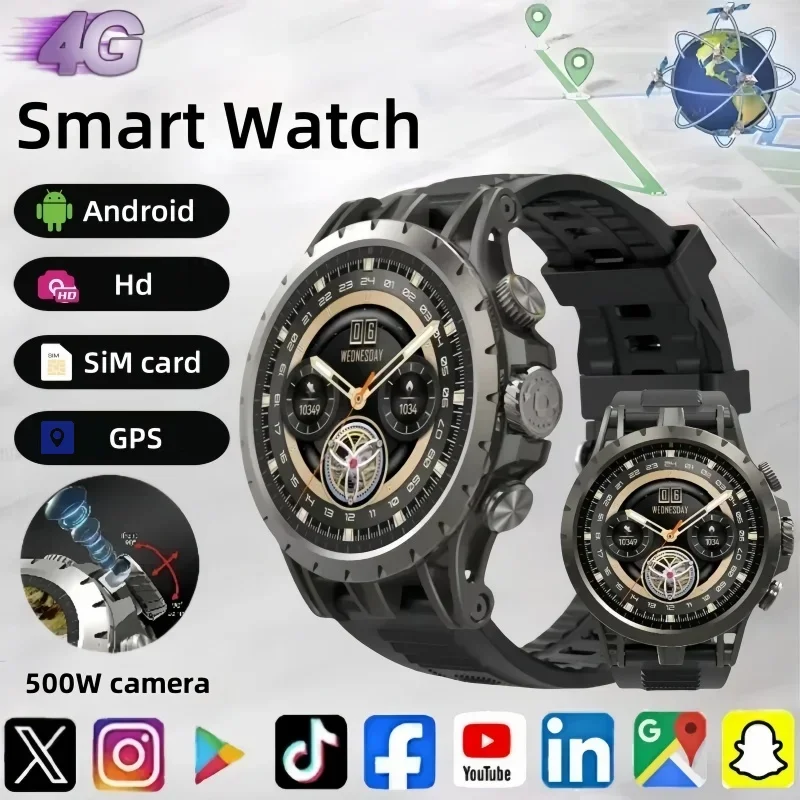 Q85 New 5G Popular Outdoors GPS tracker Sports Smart Watch WIFI SIM card HD Video Call Music player waterproof Watch Men Women
