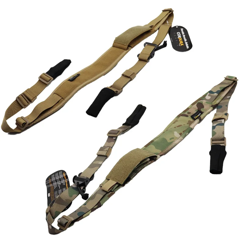 

Тактический быстросъемный одинарный двухточечный регулируемый строп для пистолета, тактический строп с шумоподавлением, карман для затычек для ушей