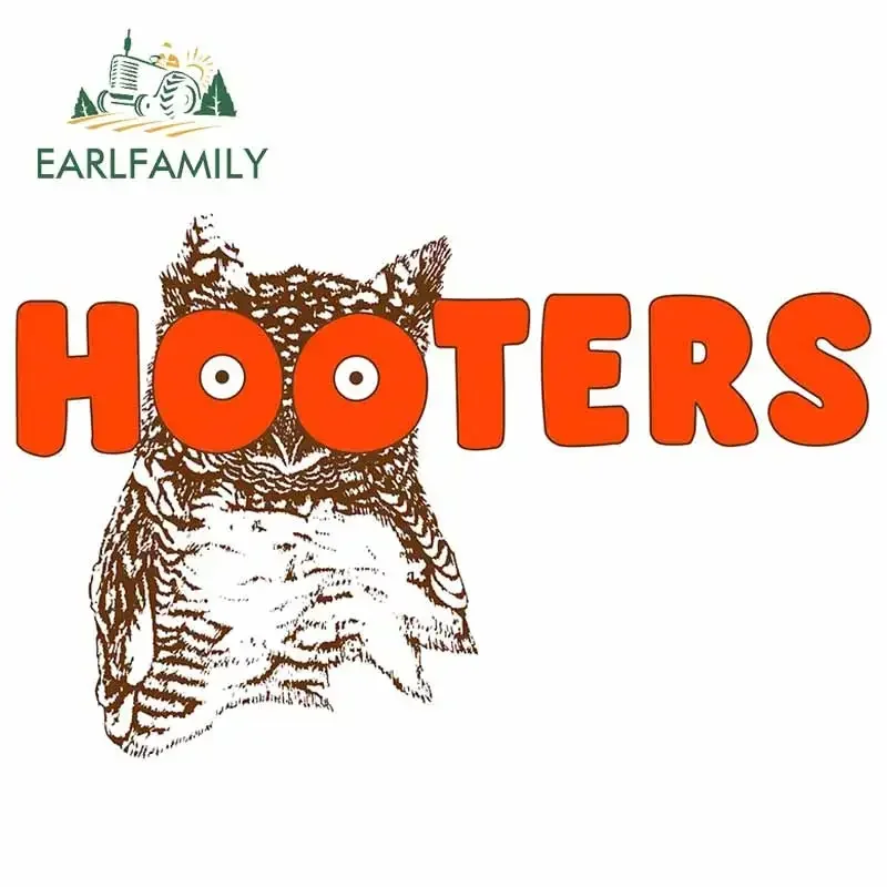 

EARLFAMILY 13cm x 8.6cm for Hooters Owl Sketch Portrait RV Car Stickers Anime Waterproof Surfboard Occlusion Scratch Trunk Decal