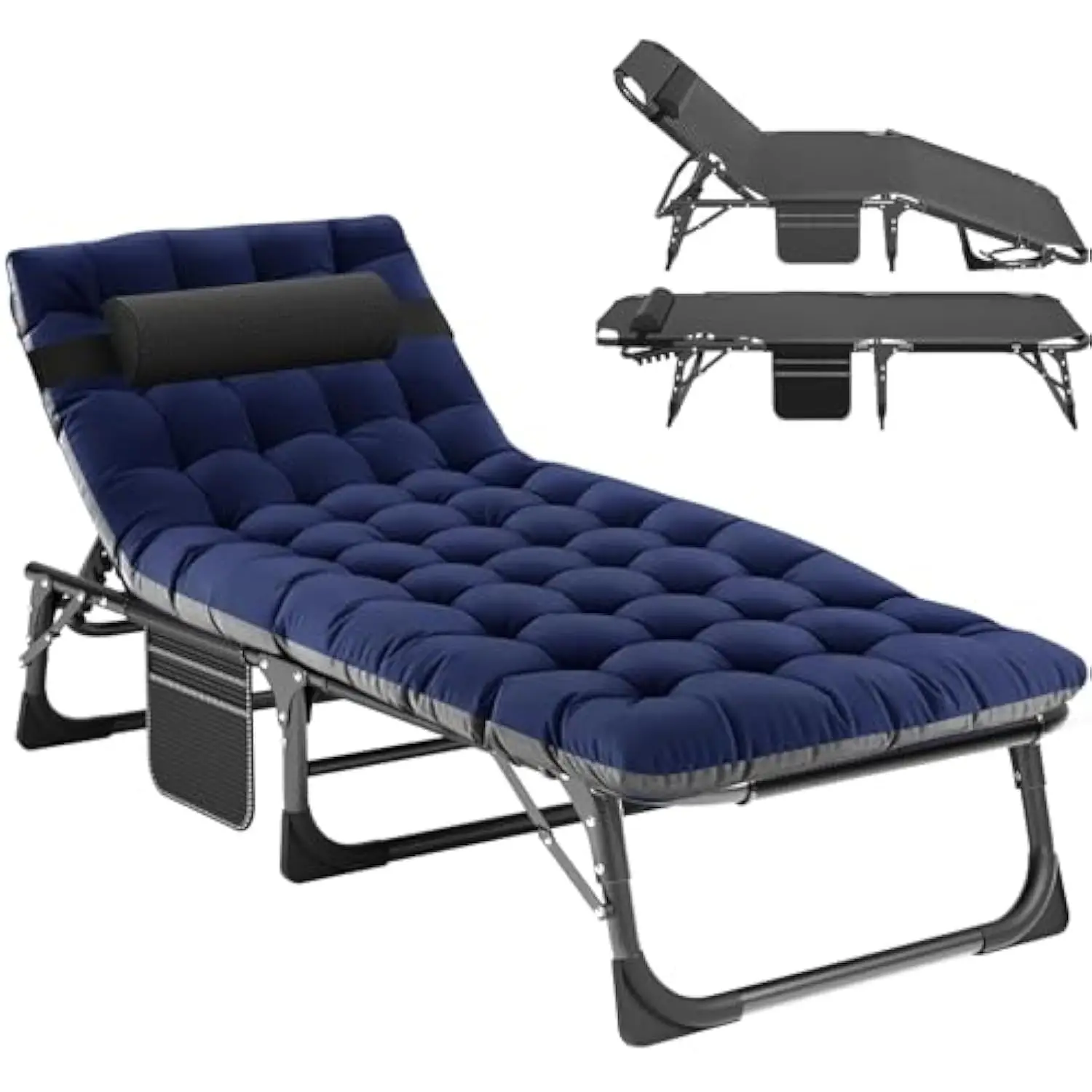 

Folding Bed with Mattress, Cot Size Foldable Guest Beds, Hideaway Cot for Adults, Portable Fold up Bed with Adjustable Positio