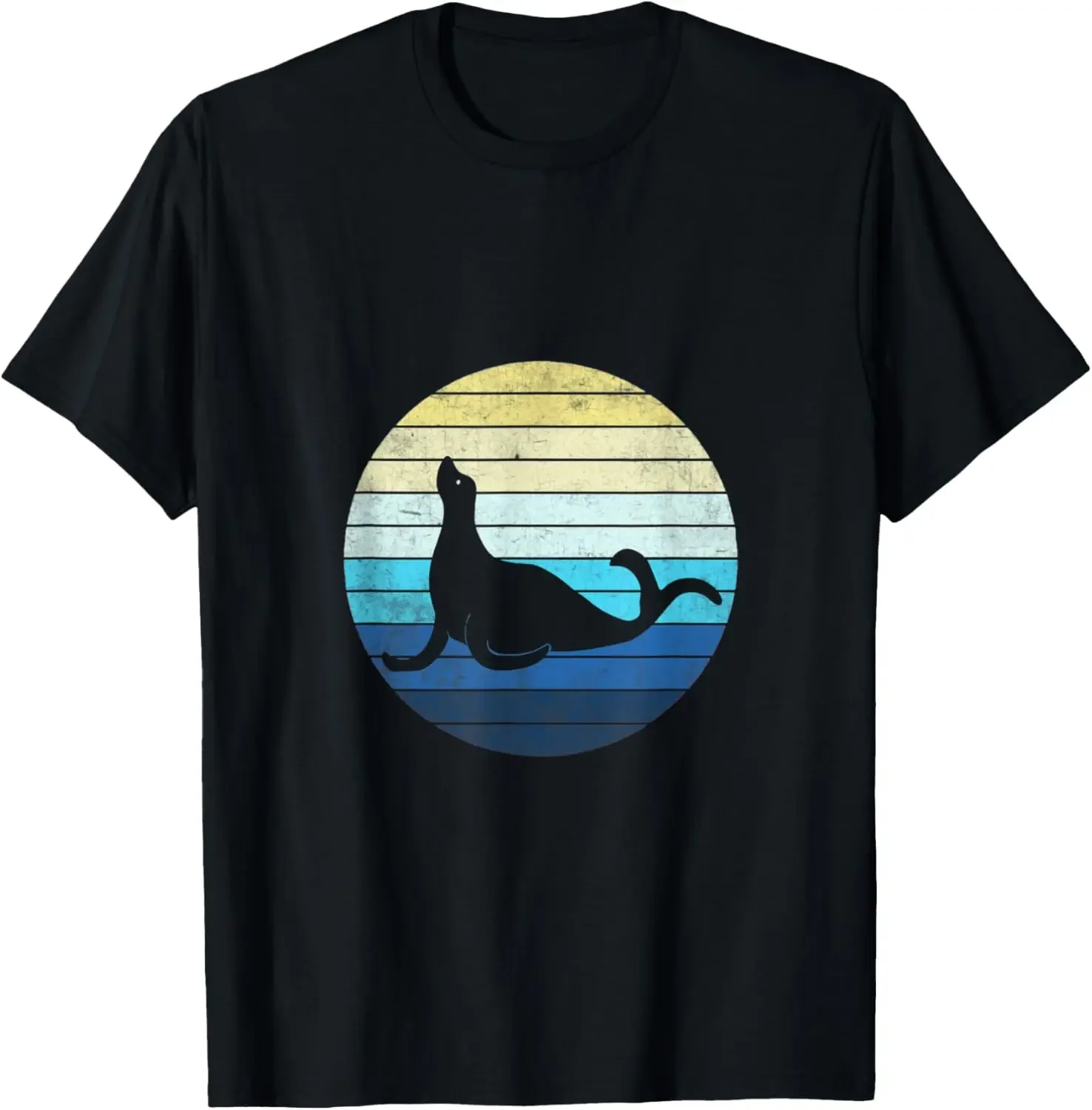 

Винтажный подарок с печатью Baby Seal Lover Sea Lion, 100% чистый хлопок