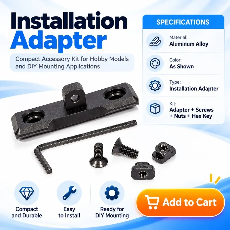 New Outdoor Hobby Model Connection Adapter, Aluminium Alloy Installation Parts