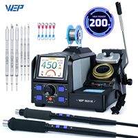 WEP 982D Precision Soldering Station 150W Rapid Heating Auto Calibration Professional Iron for SMD IC Repair C245 C210 982DSE