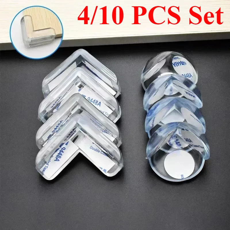 4pcs/set Extractor Table Conner Cover Protector Kids Students Desk Edge Protection Guards Furniture Conner Bumper Case Security