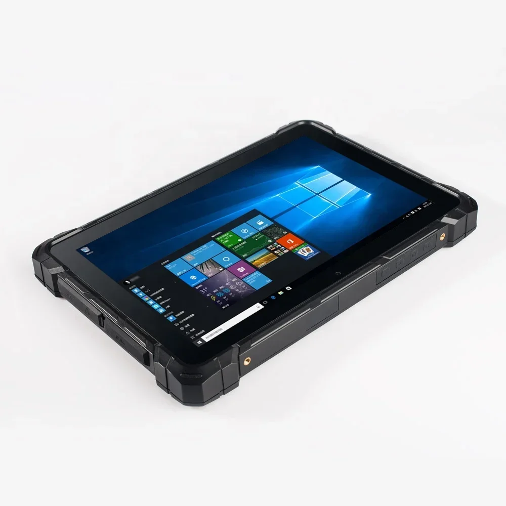 Cheap 10 inch 4G GPS Windows10 4GB RAM 64GB ROM 2D barcode scanner Rugged tablet pc