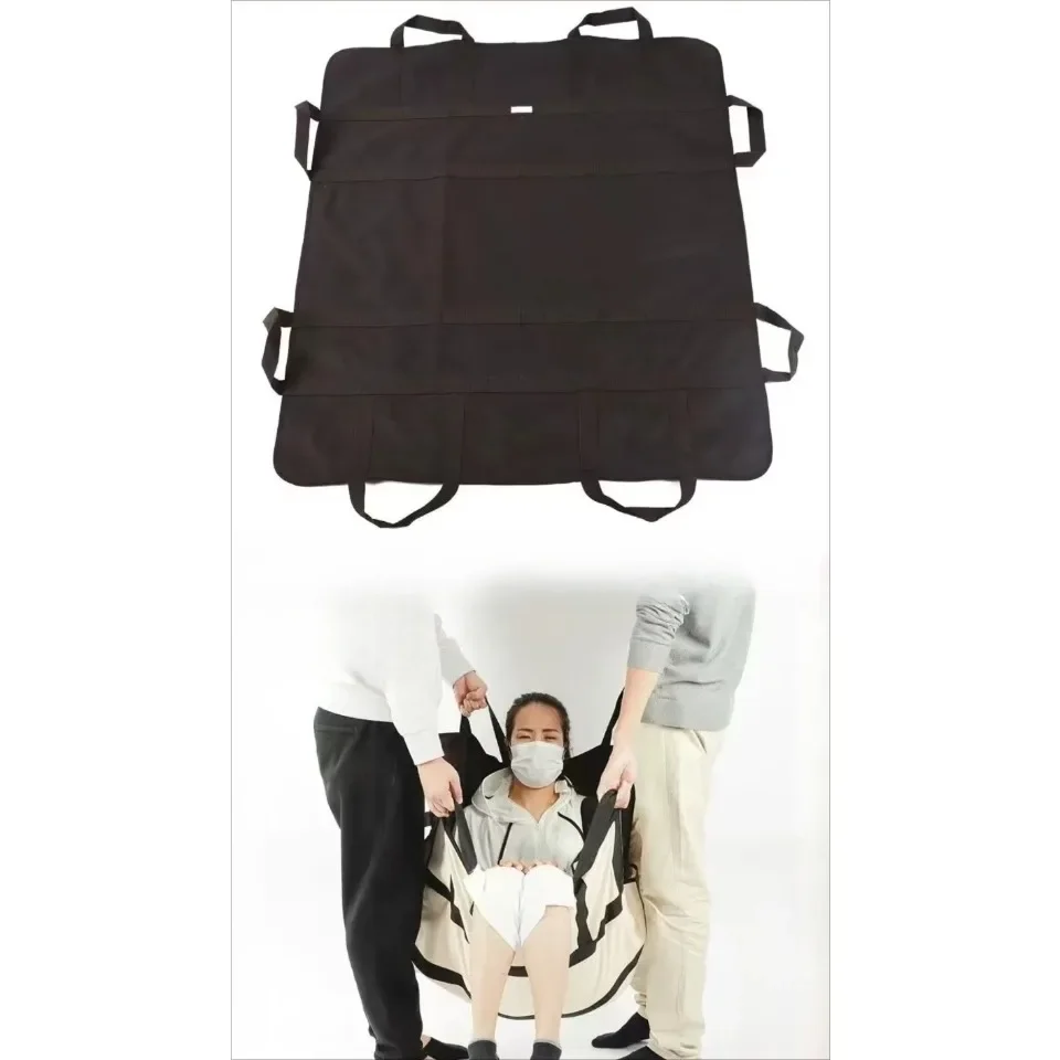 Portable Patients Transfer Belt Positioning Bed Pad Lift Sling Transfer Mat Nylon Elderly Disabled Slide Sheet Reusable Washable