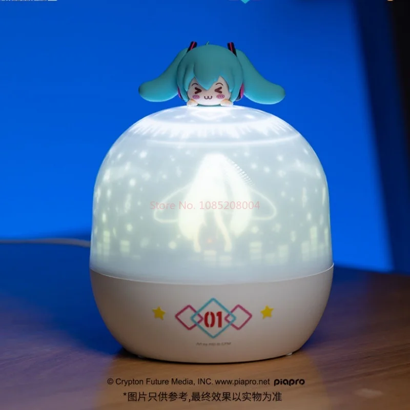 In Stock Hatsune Miku Projector Night Lighting Project Lamp Light Home Decoration Lamp For Bedroom Kids Three Color Lights Gift