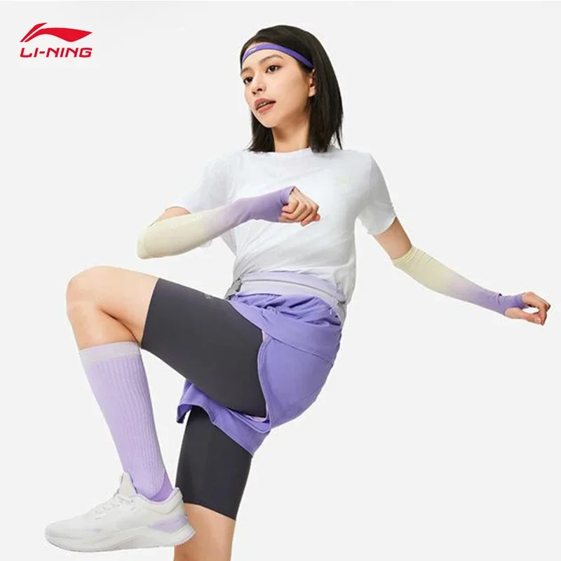 

LI-NING Professional Running Series Women's Running T-shirt Reflective Quick Drying Breathable Sports T-shirt ATSU060