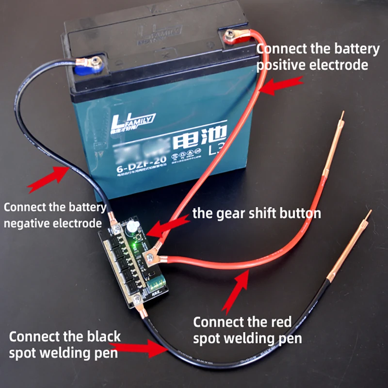 10 MOSFET Spot Welding Machine DIY Electric Motorcycle Battery Motorcycle Repair Tool 18650 Spot Welder