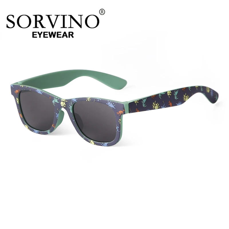 SORVINO Parent-child Sunglasses Trend Square Camouflage Sunglasses Kids Adult Outdoor Sun Glasses Vintage UV400 Shades Eyewear