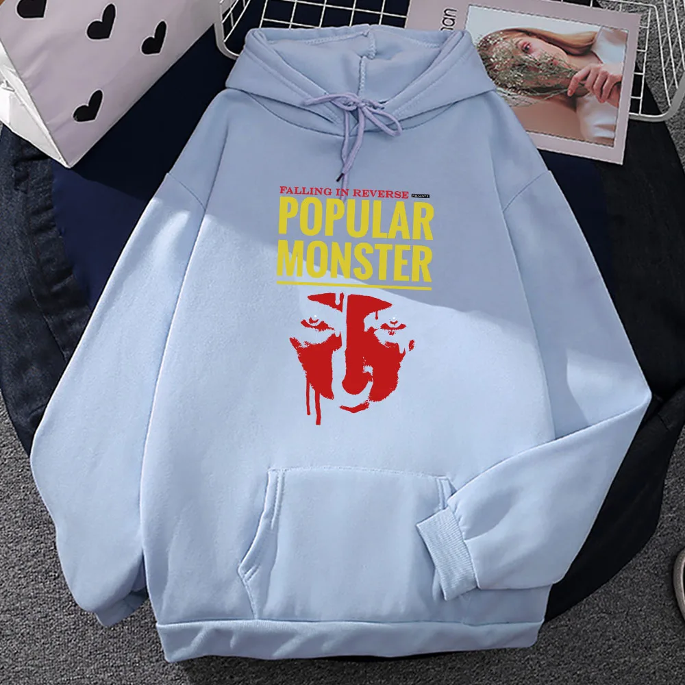 Men Clothes Streetwear Falling in Reverse The Popular Monstour Hoodies Long Sleeve Winter Unisex Streetwear Hip Hop Print Hoodie