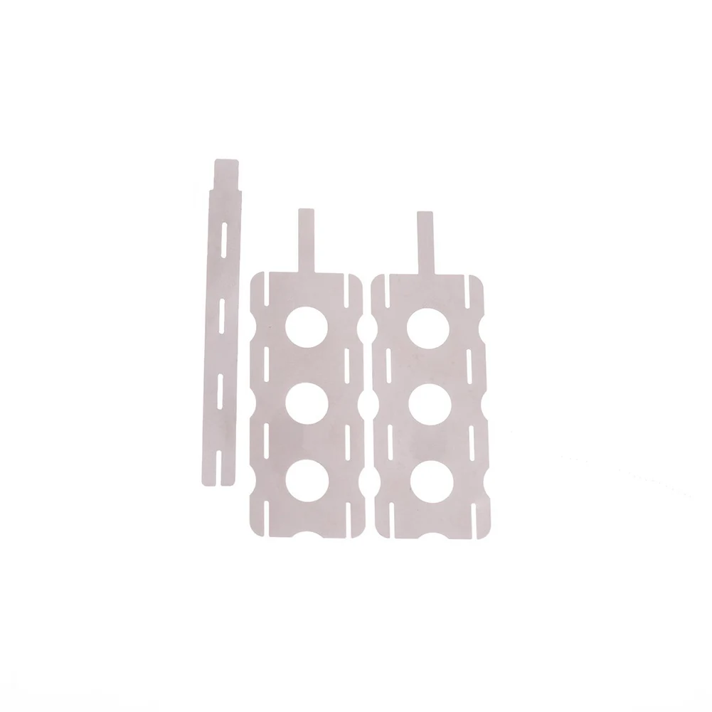 Tab Connectors Silver Nickel Battery Sheet Polygonal Shape Low Electrical Resistance Thick Plating For Conductivity