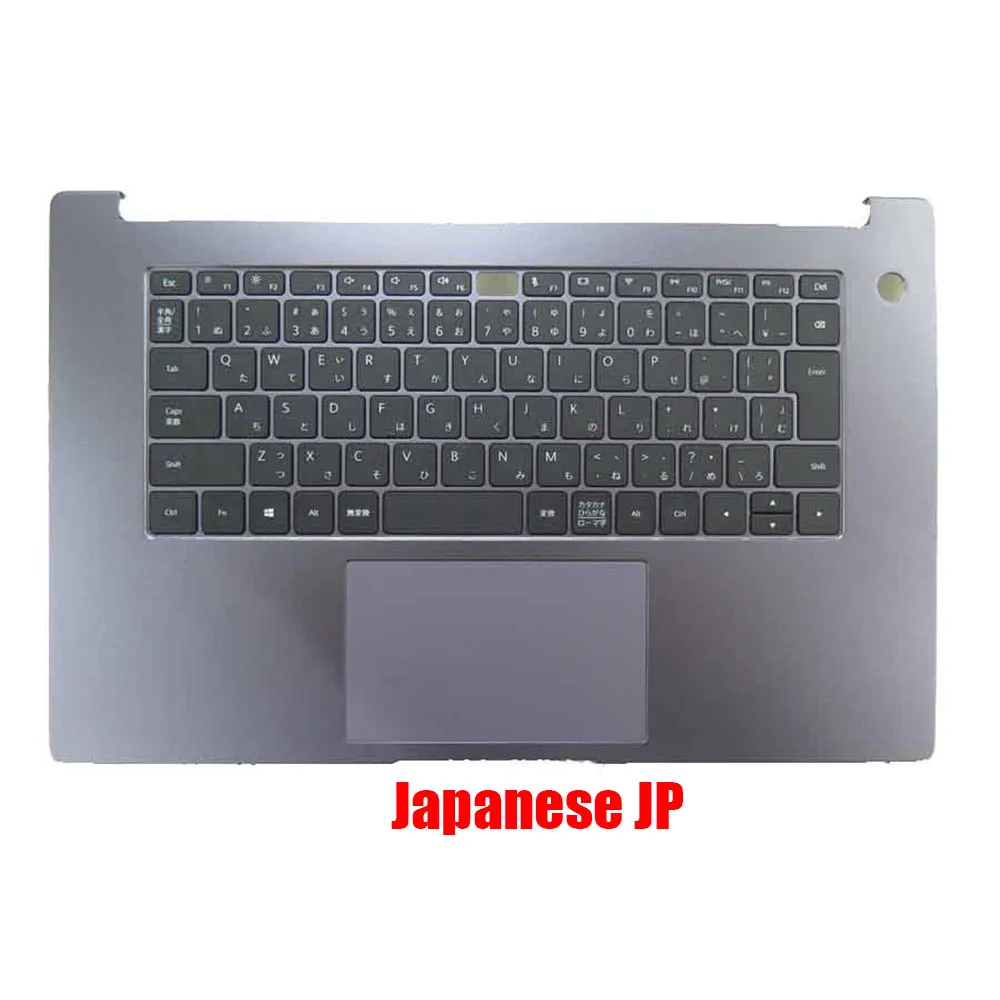 Imagem -04 - Palmrest para Notebook com Touchpad Teclado para Honor Magicbook 15 Bbr-wai9 Capa Cinza fr gr it jp sw Reino Unido Preto