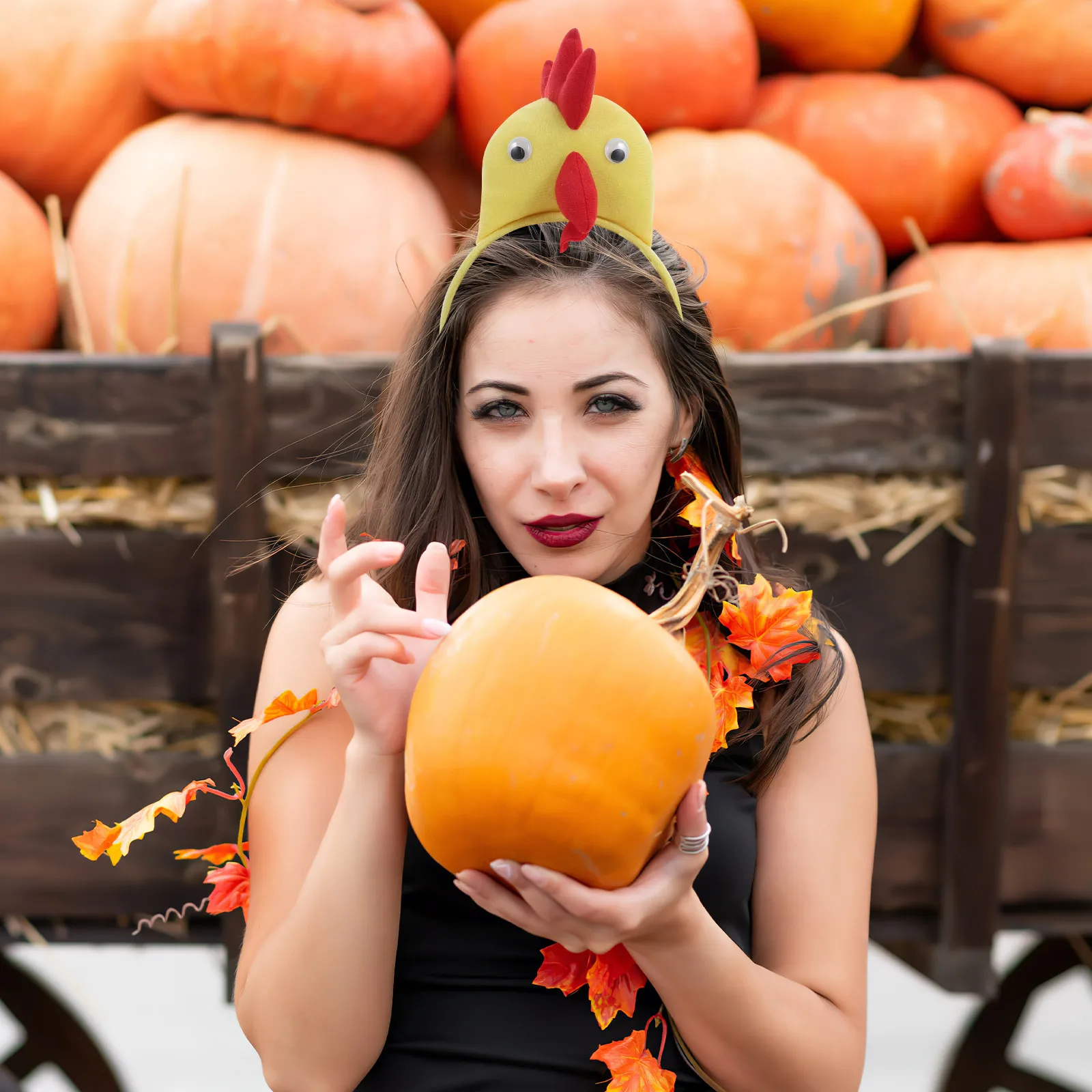 

Набор из 3 повязок на голову в виде петуха, аксессуар для костюма курицы, реквизит для сценических выступлений, головной убор в виде фермерского животного, принадлежности для вечеринок, повязка на голову