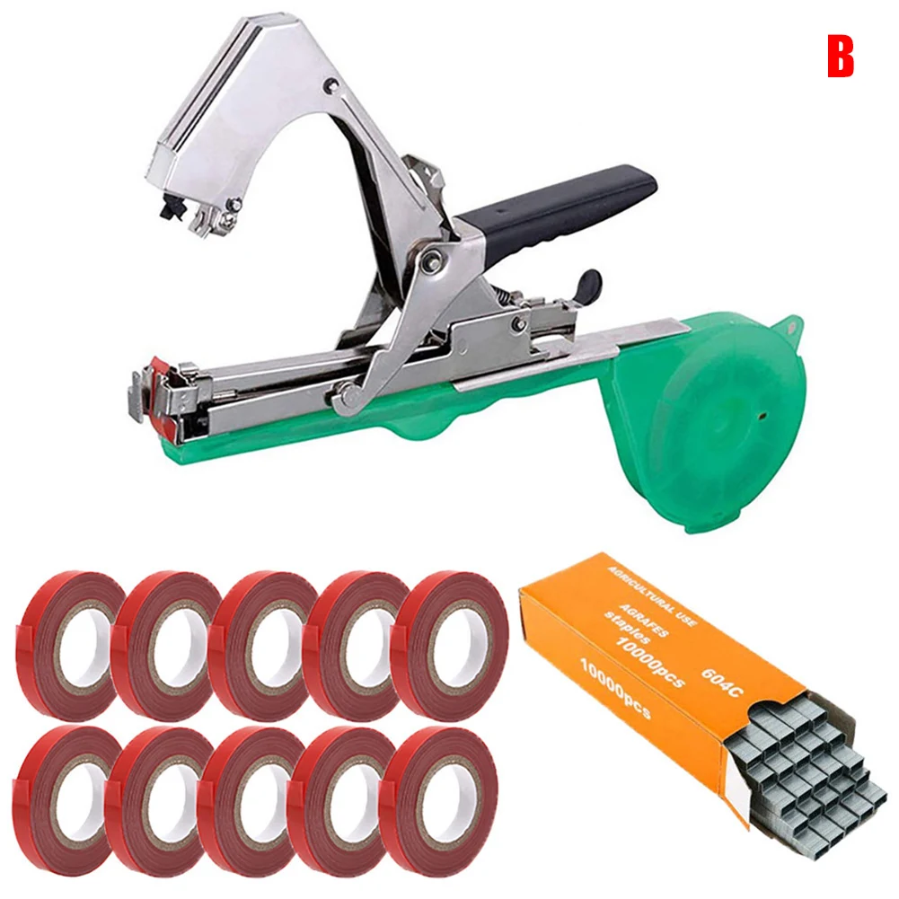 K50 Plant Tape Tool Tapener Tying Grapes Vines Plant Garden Tying Device For Gardening Tomatoes Cucumber Vines Garden Tying