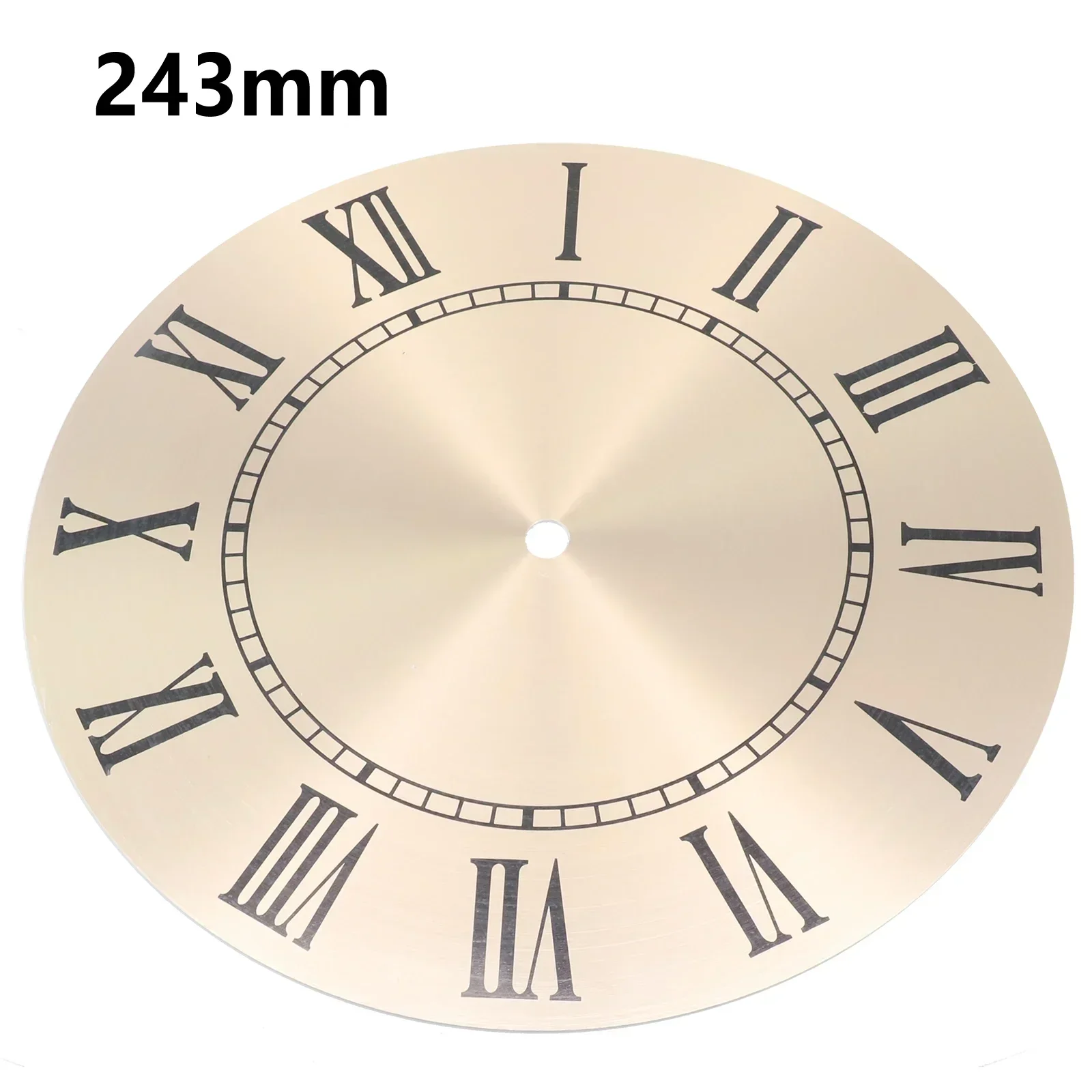 Vintage Roman Numeral Wall Clocks Home Decor 9.5 Inch 243mm Aluminium Metal Wall Clock Dial Face Replacement Decoration Clock