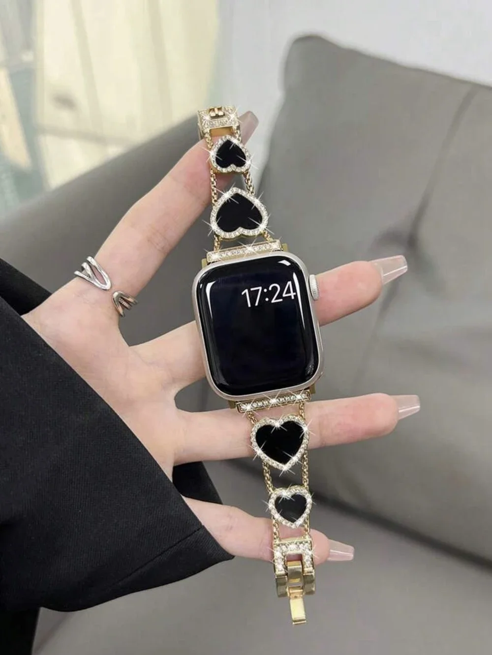 Nice Stainless steel bracelet link For Apple Watch band Series 8/7/6/10/9 40mm 41mm 38mm 42mm 44mm 45mm 46mm Strap