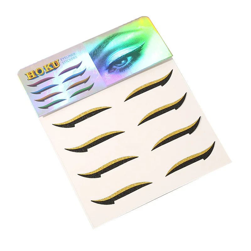 Stage Makeup Party Nightclub Eye Makeup Stickers Diamond Eyelid Stickers Self Adhesive Eyelash Stickers