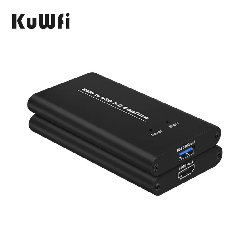 

KuWFi HDMI USB Capture Card USB3.0 1080P Video Capture HDMI to USB Video Capture Card Dongle Game Streaming Live Broadcast