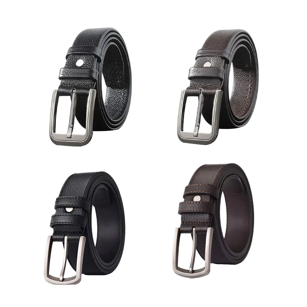 

Needle Buckle Belt With Unfading Alloy Buckle For Men Simulated Leather Belt True Leather Belt