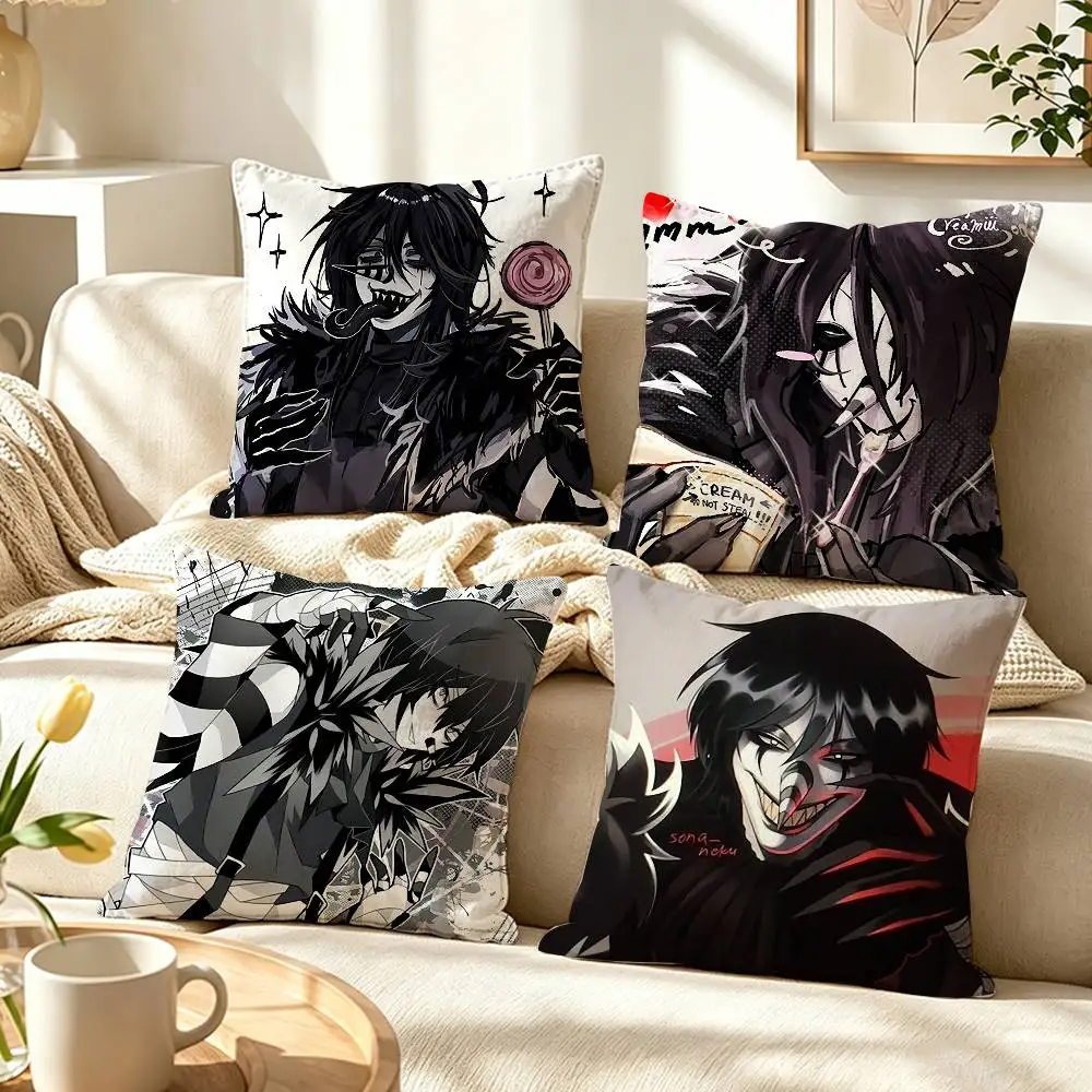 L-Laughing Jack Pillow Case Pattern Printed Pillowcase For Living Room Sofa Cushion Cover