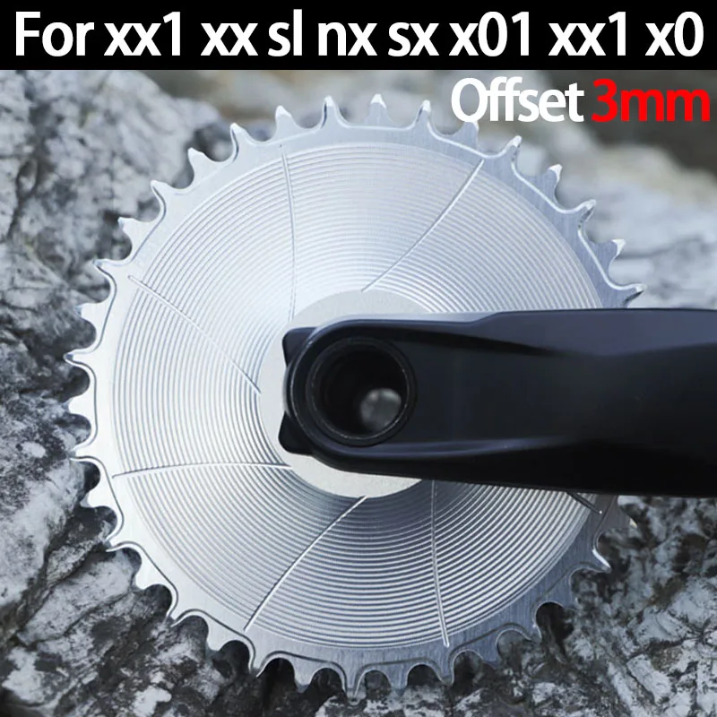 

PASS QUEST direct mount single chainring for SRAM eagle xx1 xx sl nx sx x01 xx1 x0 mtb silver Narrow Wide 3mm Offset Chainwheel
