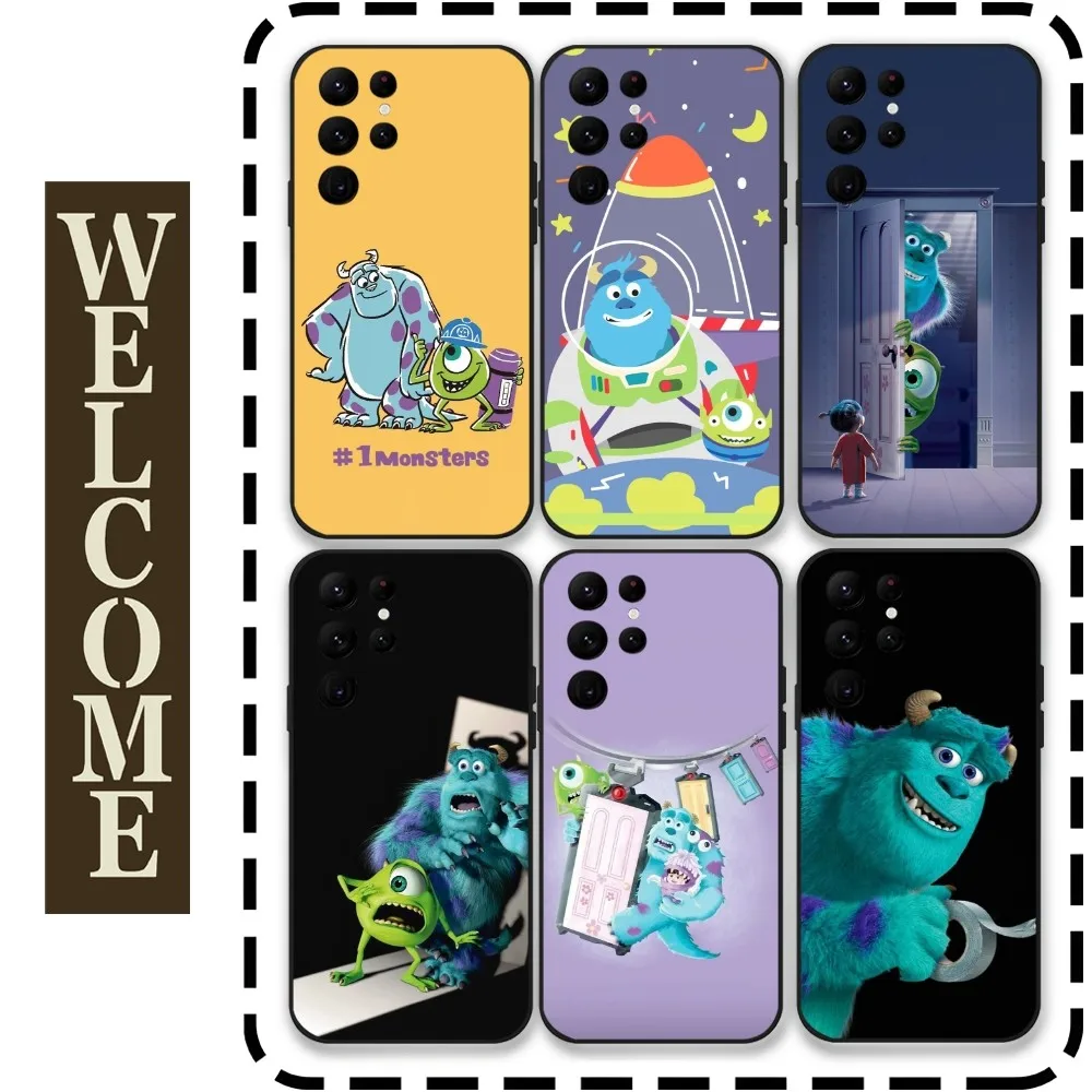 

James P. Sullivan Cartoon Phone Case for Samsung Galaxy S24 Ultra S22 S23 Ultra S21 S20 5G Protective Silicone TPU Funda