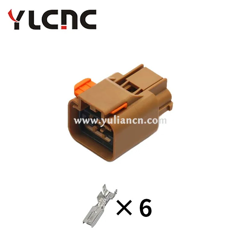 YLCNC 6 Pin Waterproof Oil Pump Assembly Connector Automotive Wire Harness Plug Socket For Rover Chevrolet Buick 936159‑1