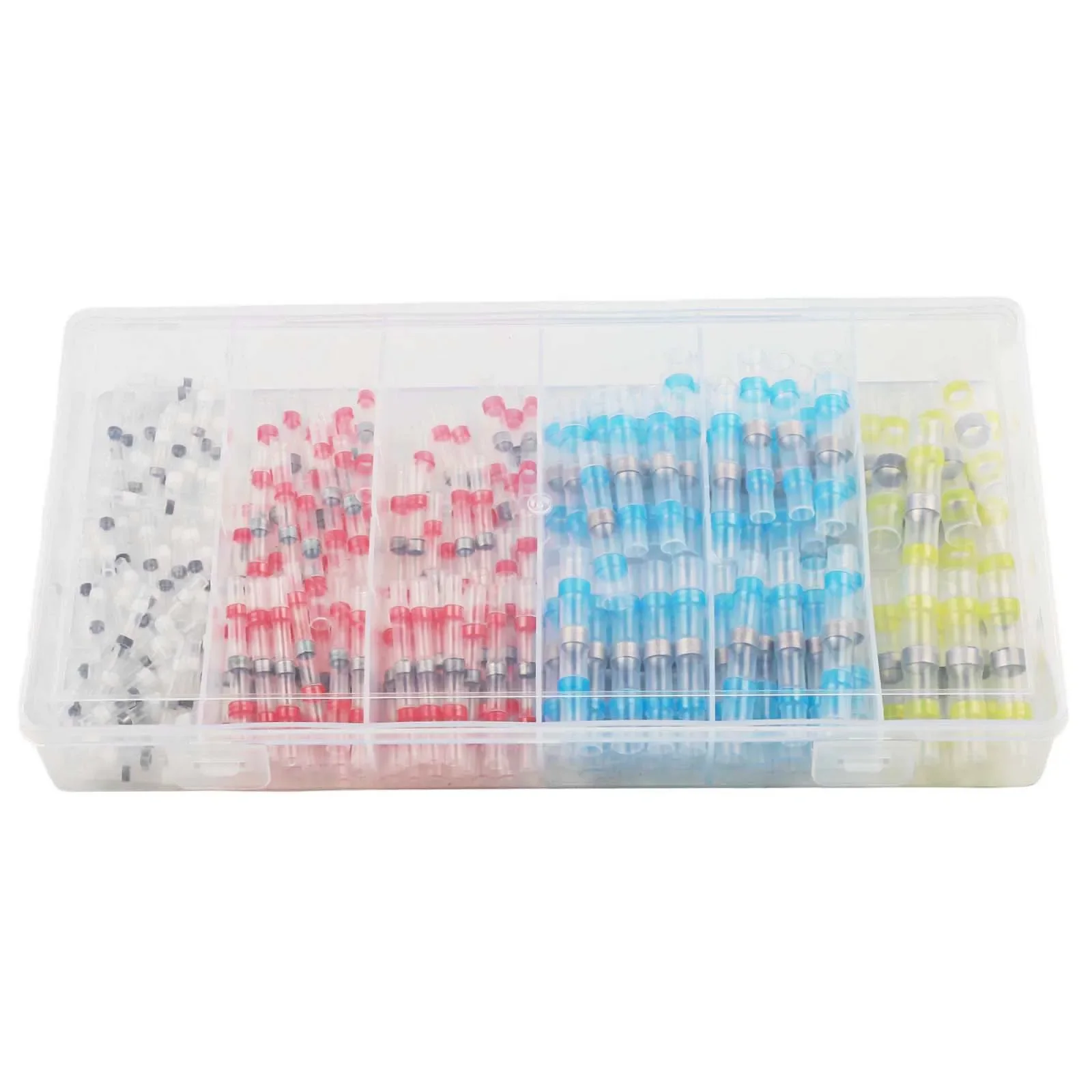 200pcs Thermal Shrink Pipe Waterproof Solder Connector Kit Heat Shrink Tubing Assortment Set Solder Sleeves Cable Connectors