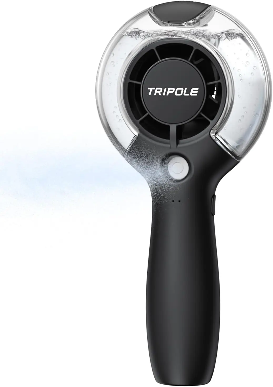 

Портативный вентилятор с функцией распыления воды, аккумулятор 4000 мАч, резервуар для воды 40 мл, для охлаждения на открытом воздухе, на пляже, в кемпинге, в путешествиях