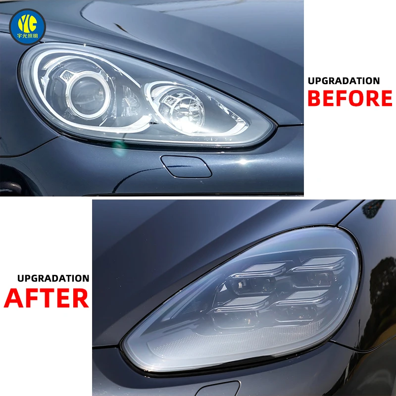 Latest Model Porsche Cayenne 2015- 2018 Head Light 92a Headlamp Upgrade 2024 Matrix Cayenne LED Headlight Assembly for Porsche