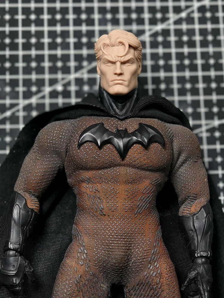 

1/12 Comic Bat Mutant Hero Man Figure White Model Head Sculpt Model Toys Accessory Fit 6" Ml Mezco Mcfarlane Body Customization